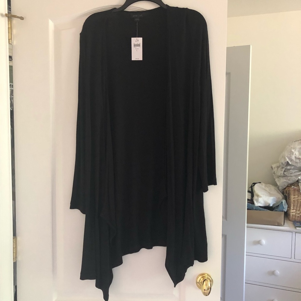J Jill long black shawl